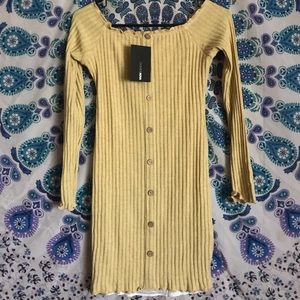 Jacklyn off shoulder mini dress